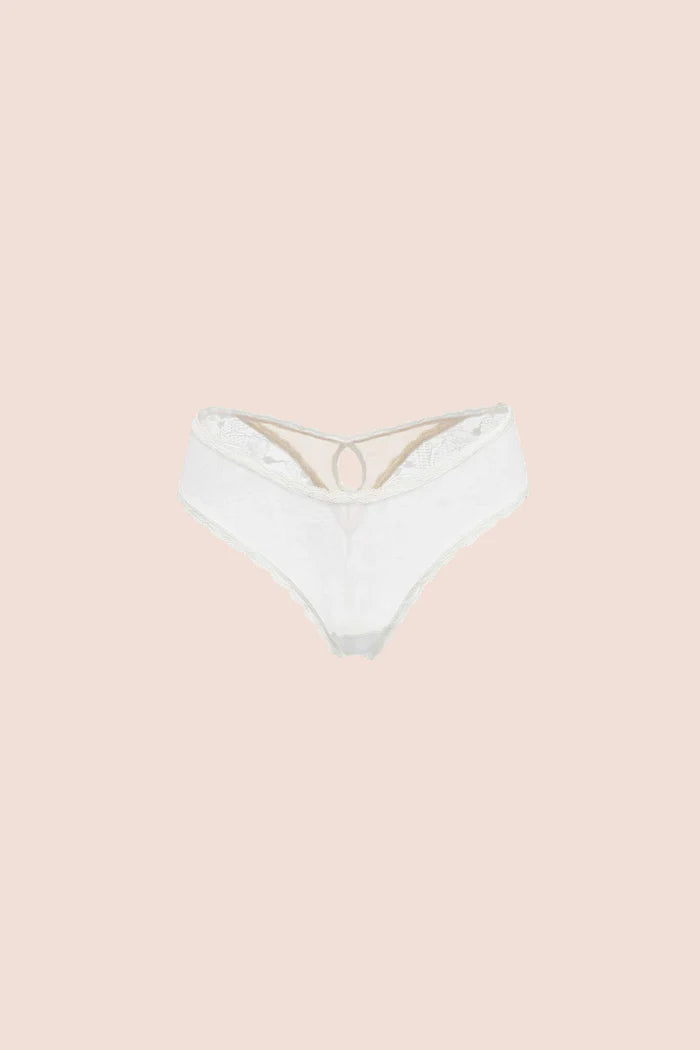 CULOTTE ELLIPSE EN ENCAJE ULTRA COMODO ALMA BRILLANTE CRUDO